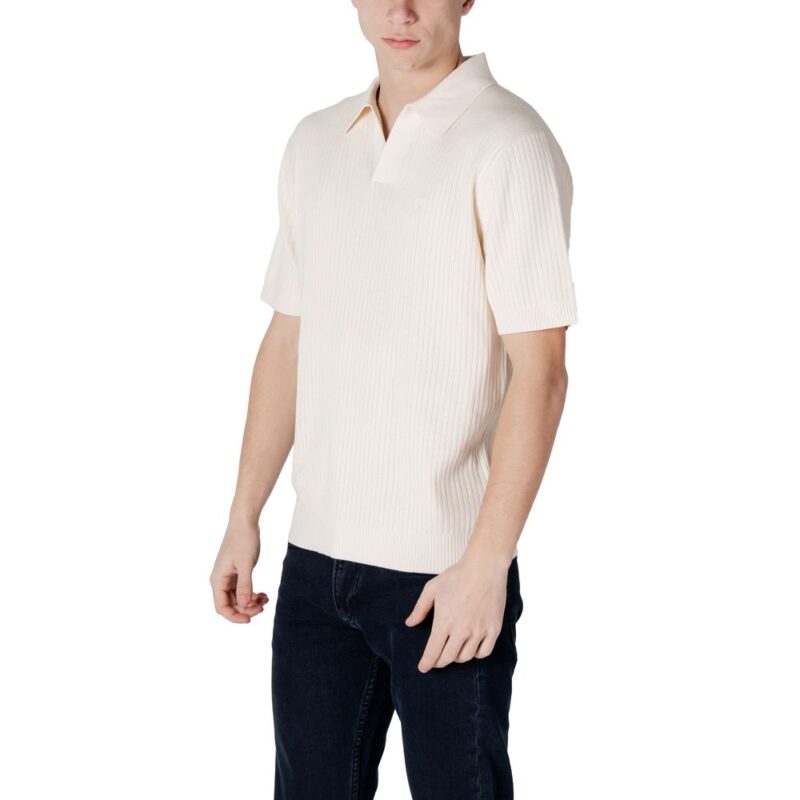 Calvin Klein Jeans Cream Cotton T-Shirt