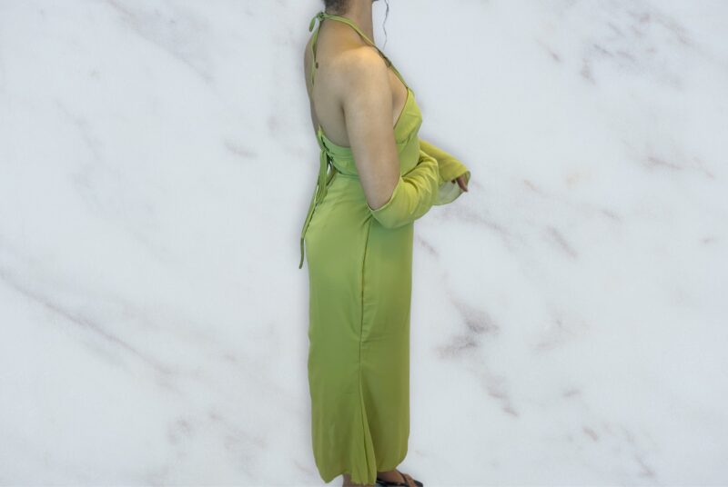 Robe satiné dos nu